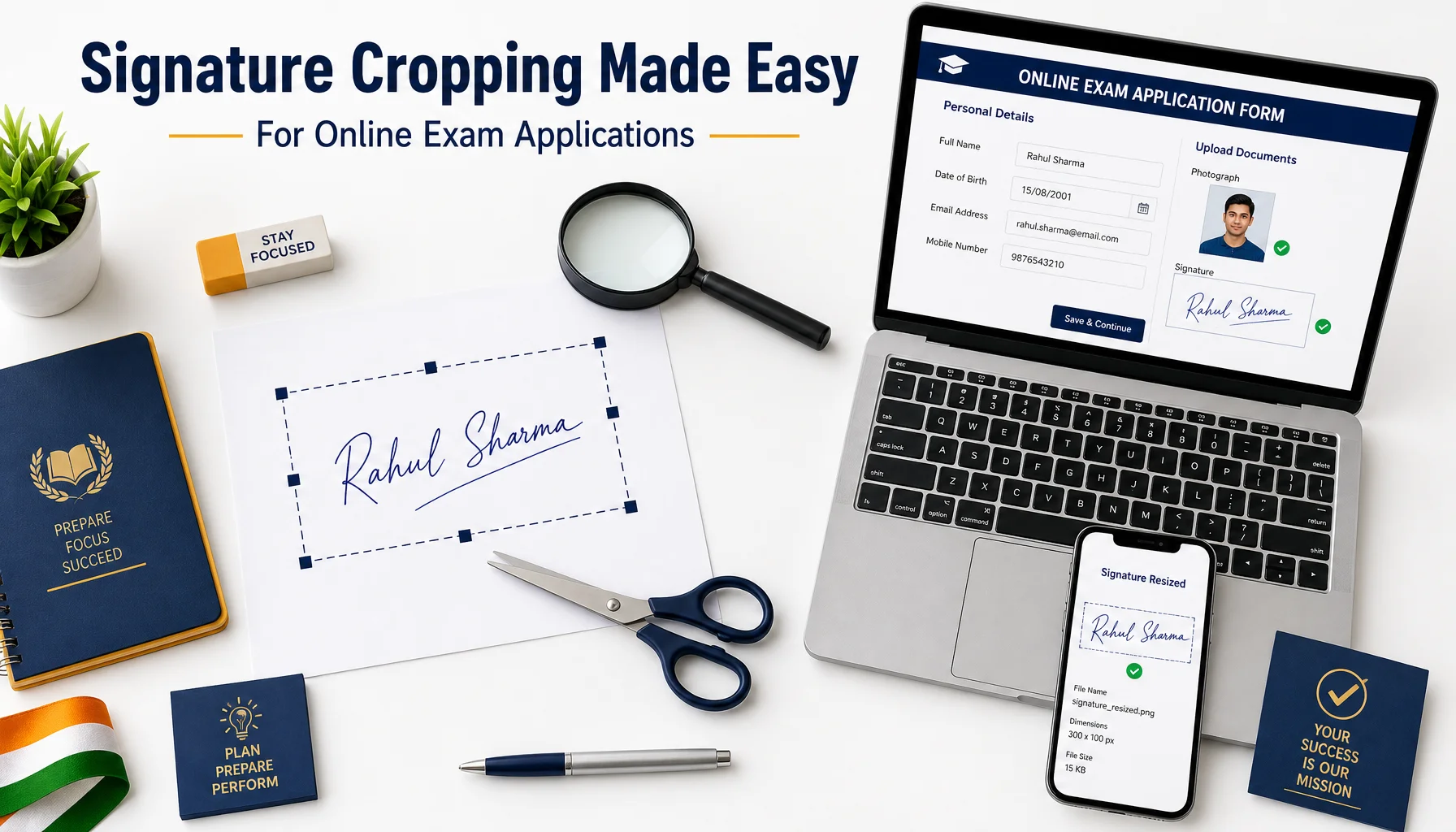 Signature Cropping Made Easy: Preparing Your Signature for Online Exam Applications